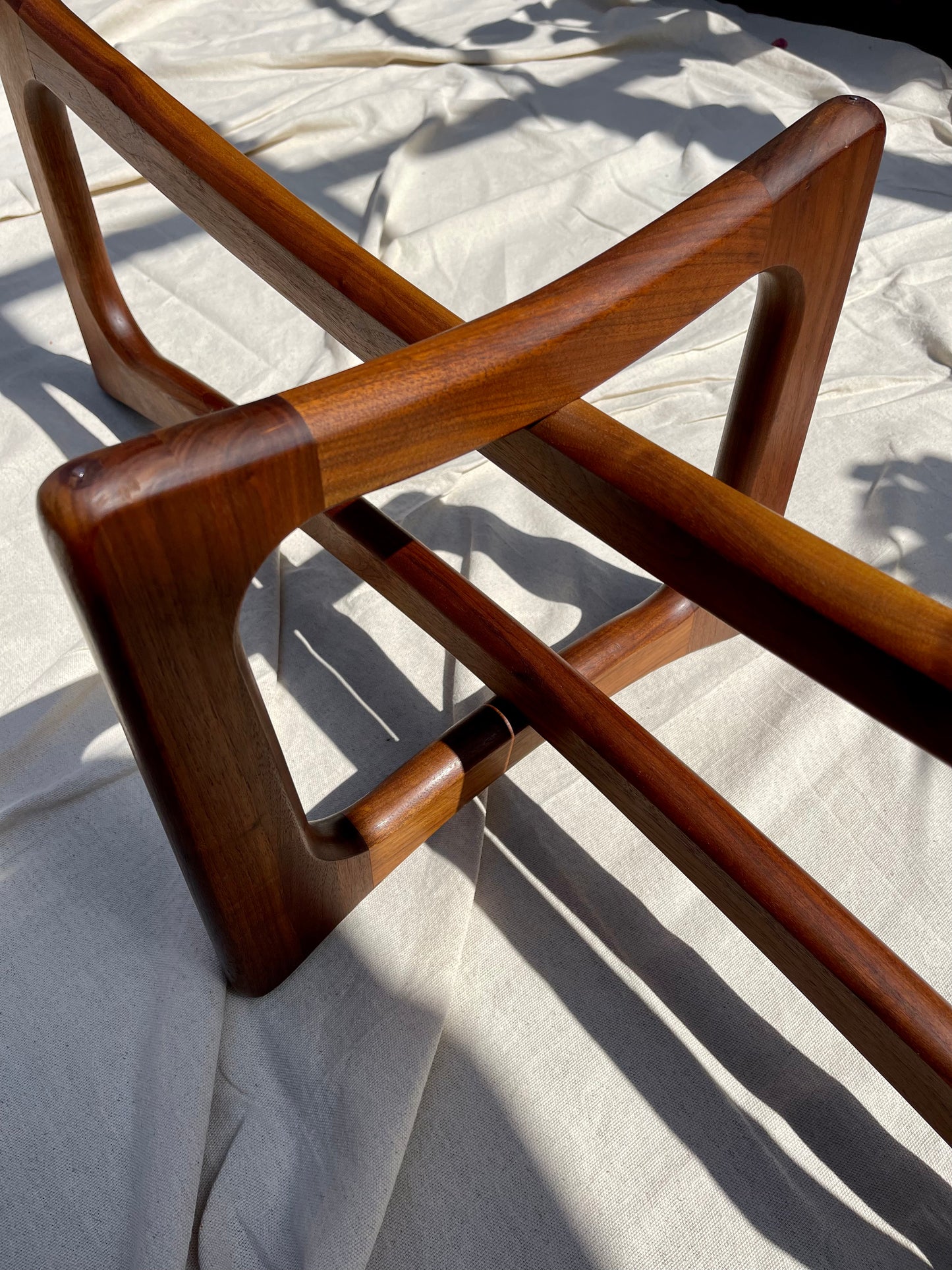 Adrian Pearsall Walnut Ribbon Coffee Table for Craft Associates, 1960s