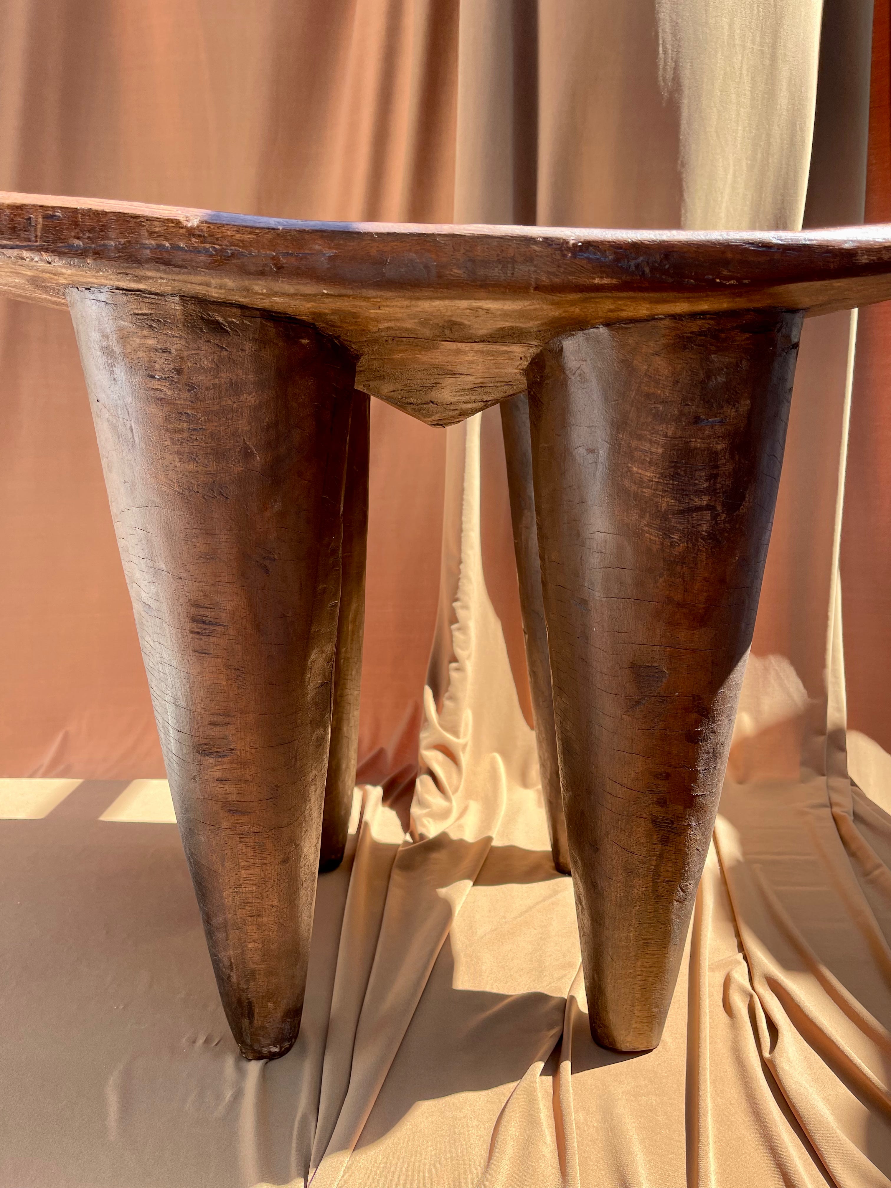 Large Vintage Senufo Stool/End Table from the Ivory Coast⁠⁠ • 05