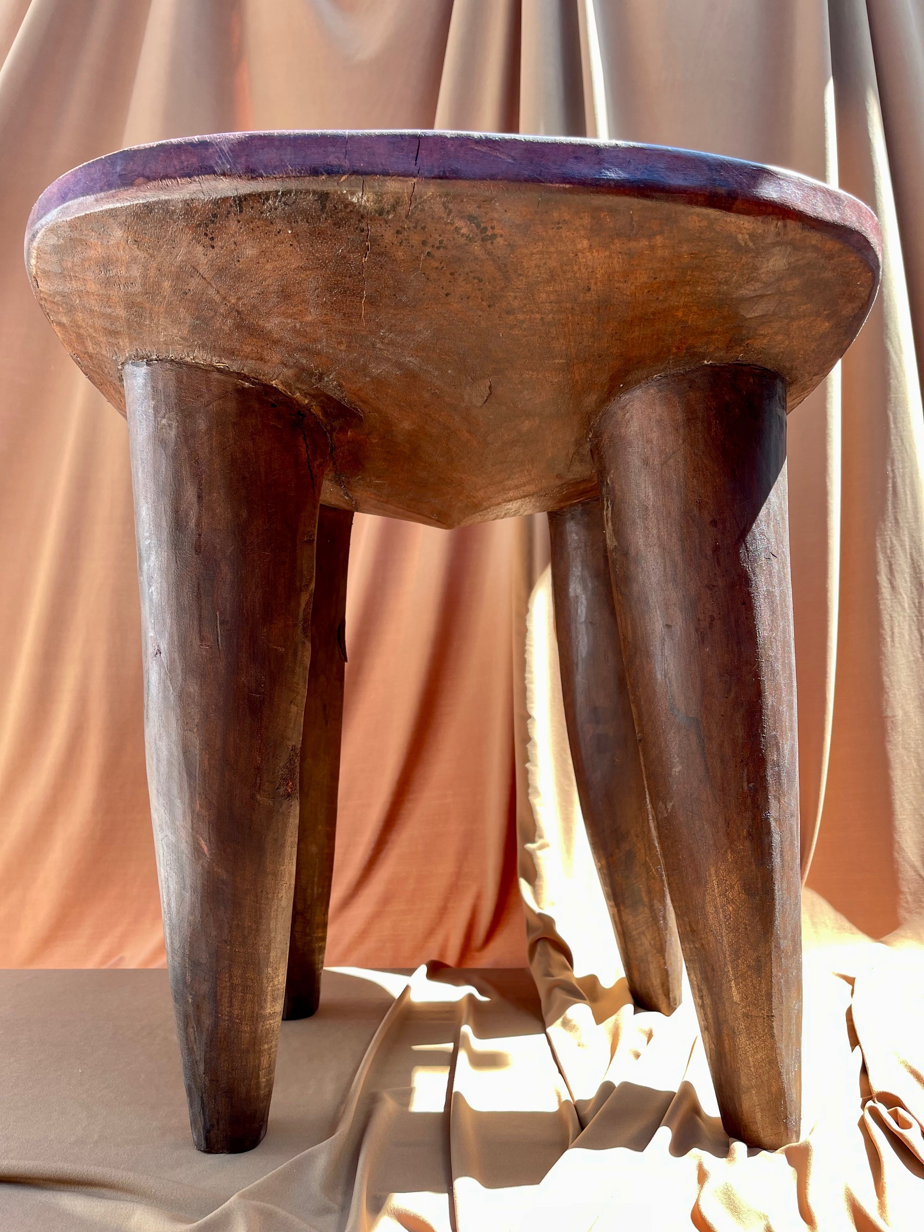 Large Vintage Senufo Stool/End Table from the Ivory Coast⁠⁠ • 03