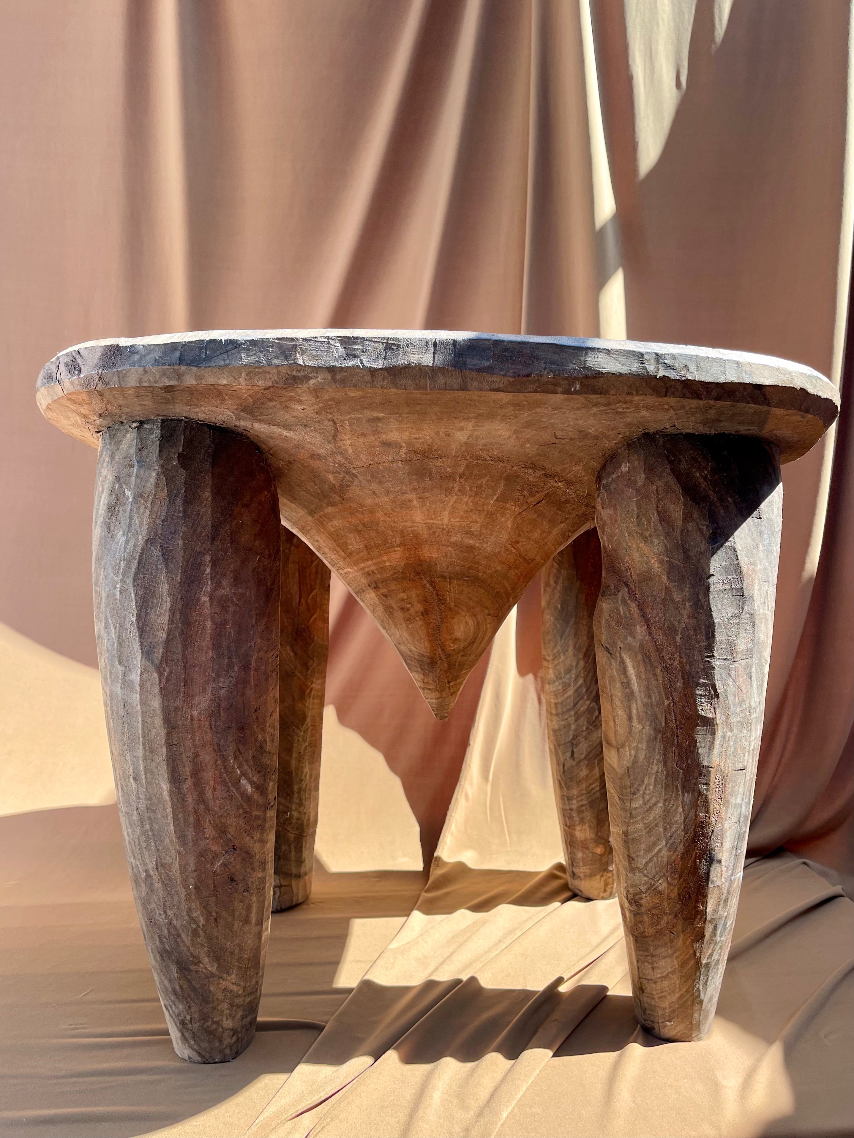 Large Vintage Senufo Stool/End Table from the Ivory Coast⁠⁠ • 01