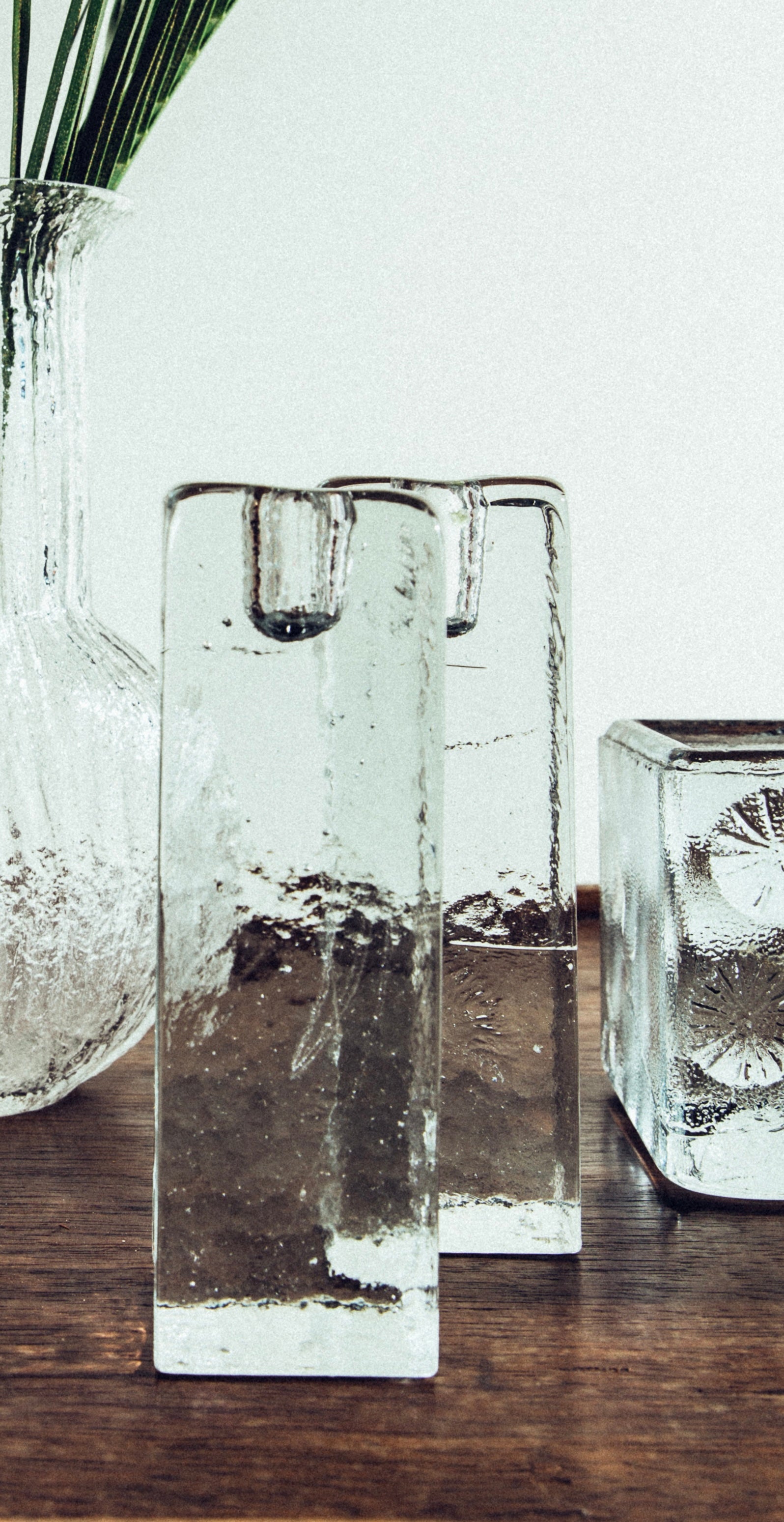 Blenko Glass Candle Holders • 2 Available • Vintage