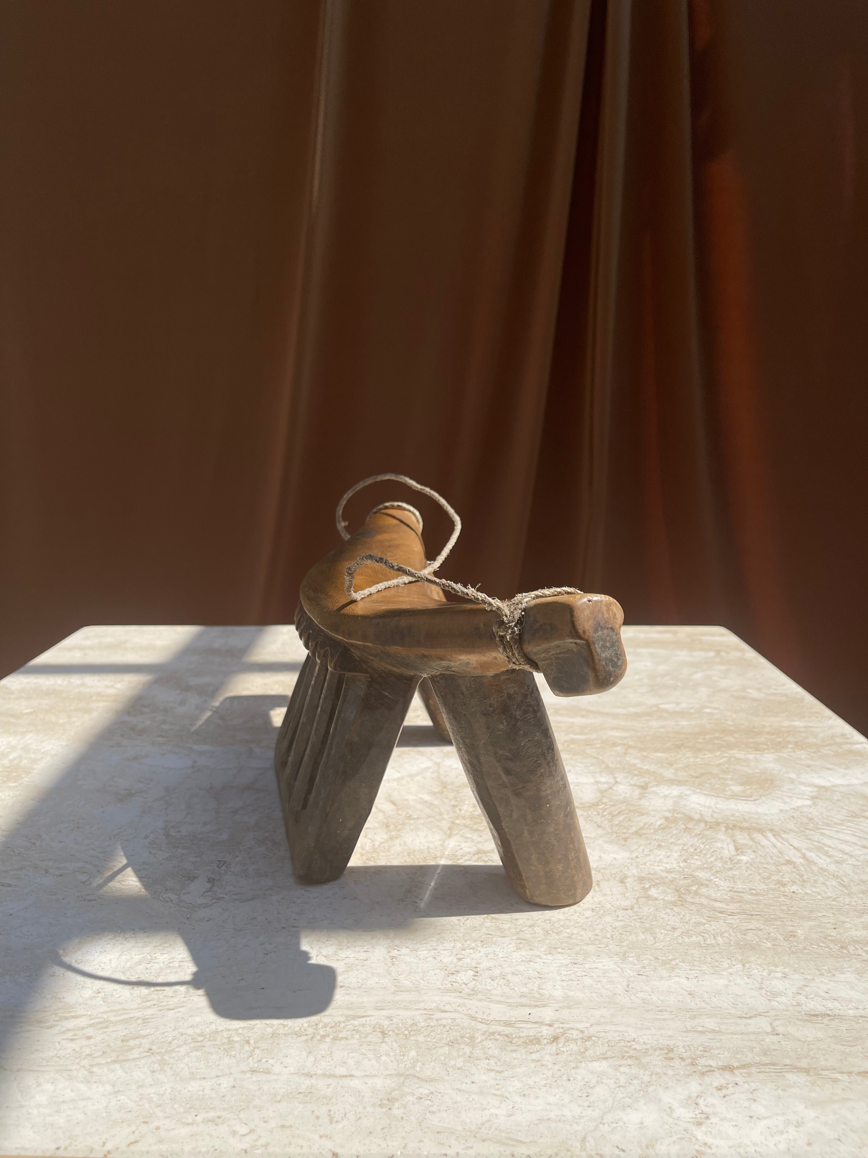 Antique Hand-carved Lobi Stool 02