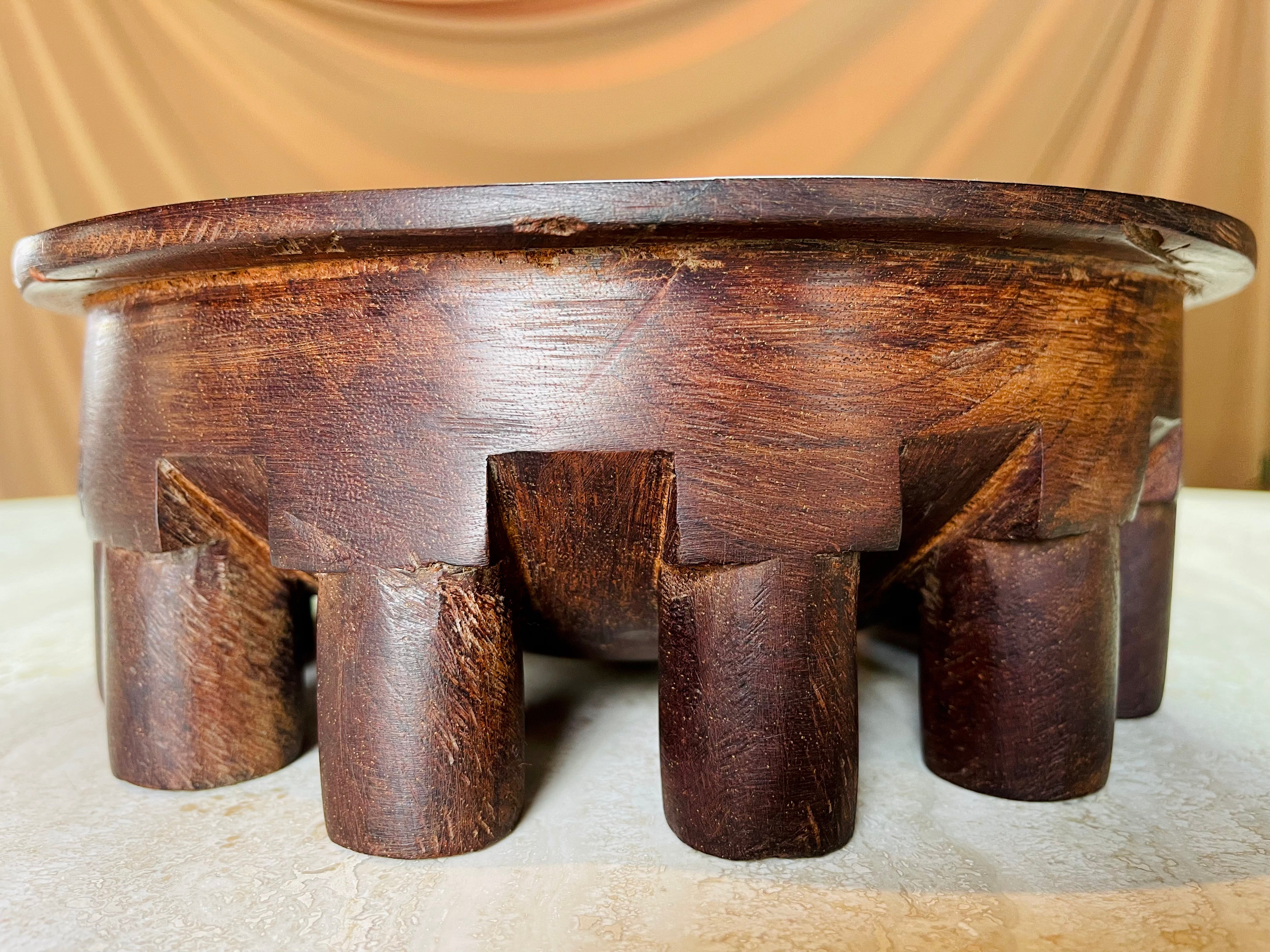 Rare Polynesian Kava Bowl Hand-carved in early 1900s • 02