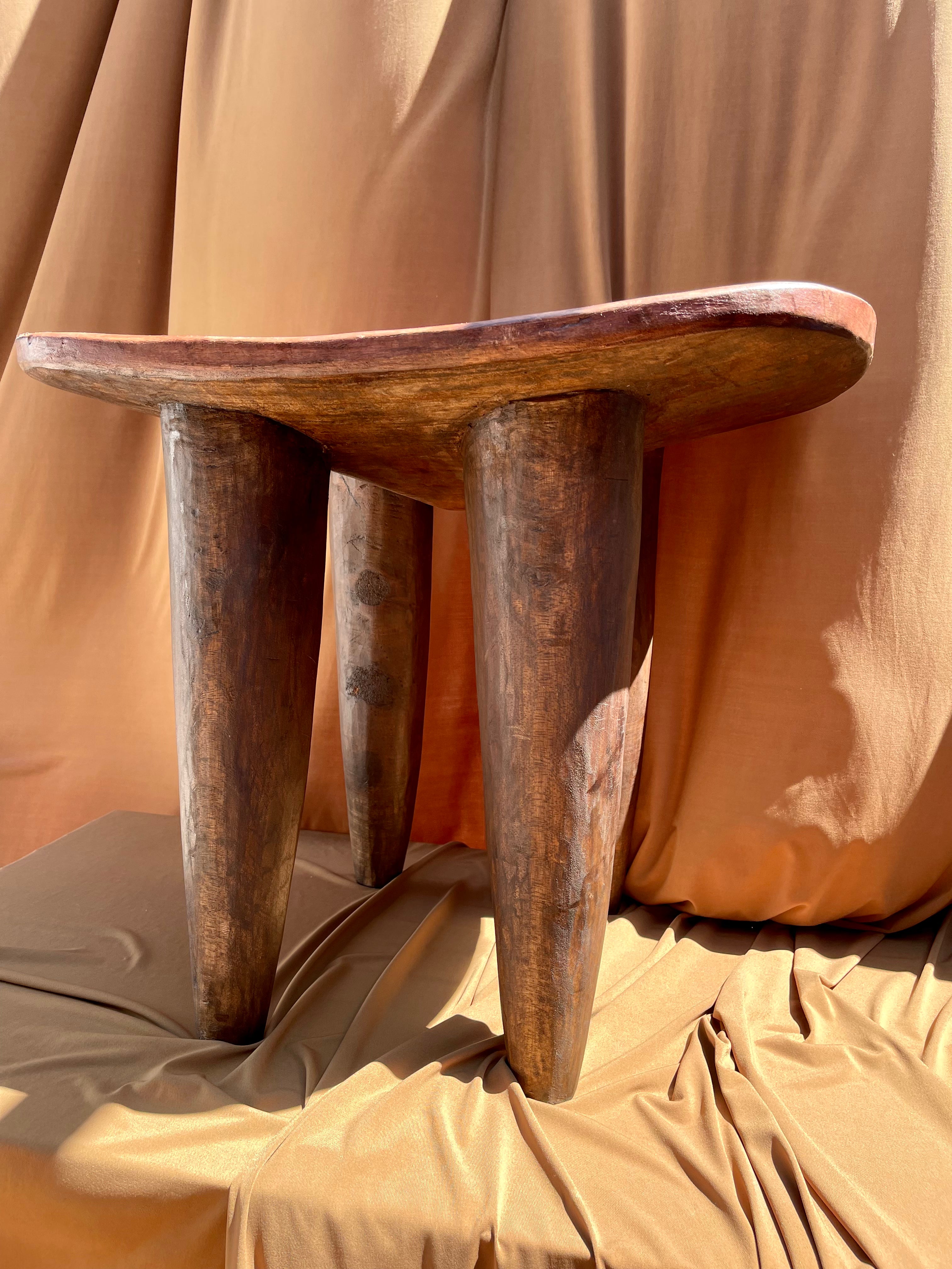 Large Vintage Senufo Stool/End Table from the Ivory Coast⁠⁠ • 03